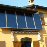 energia solare: impianto solare termico per la produzione di acqua calda e l'integrazione riscaldamento
